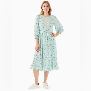 Worn once- kate spade dancing aster smocked dress